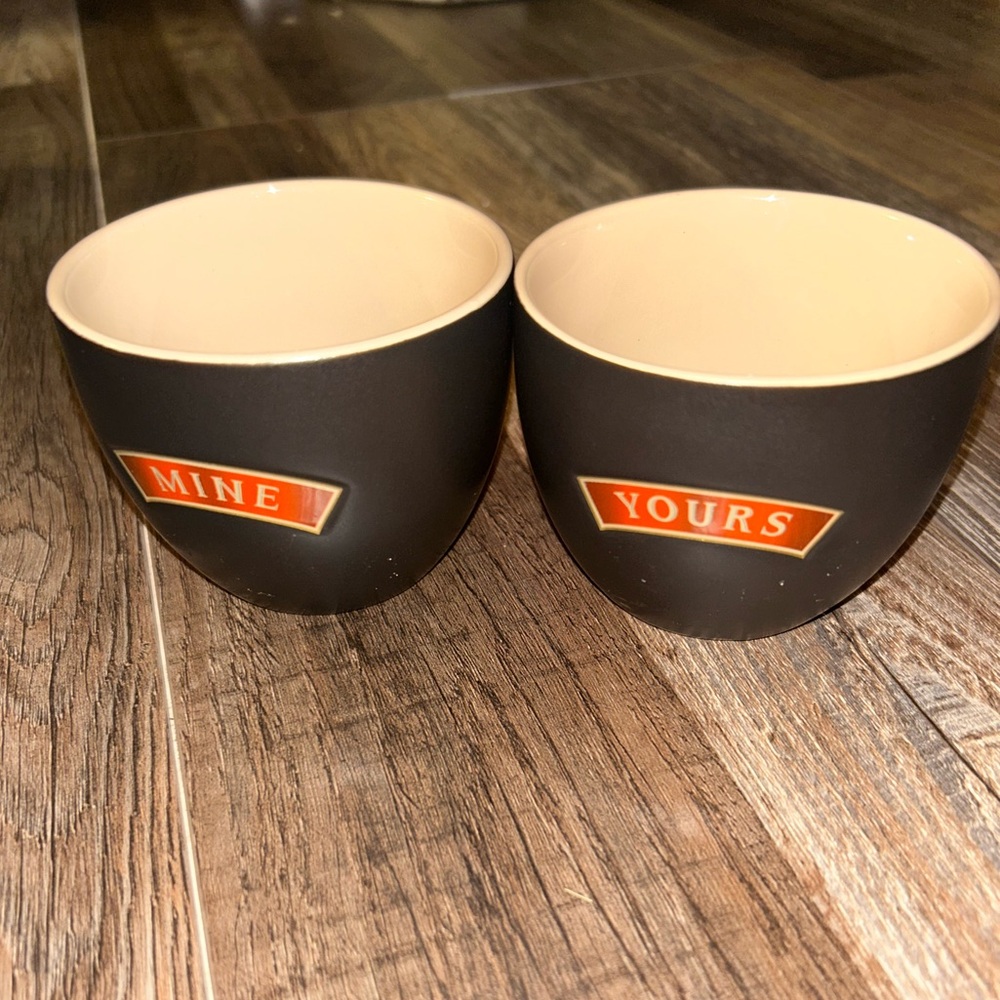 50%offW❤️ Baileys Irish Cream MINE Ceramic 8 oz Cups Ice Cream Bowls Espresso